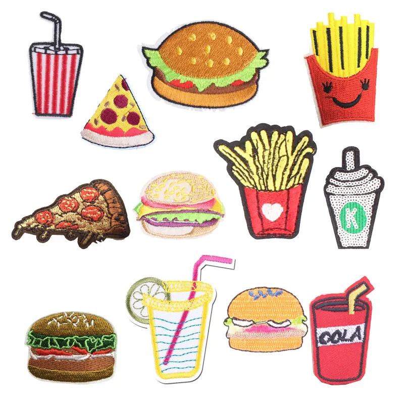 French Fries Cola Patch Burger Sticker Iron on Clothes Heat Transfer Applique Embroidere Application Cloth Fabric Sequin Patches
French Fries Cola Patch Burger Sticker Iron on Clothes Heat Transfer Applique Embroidere Application Cloth Fabric Sequin Patches
