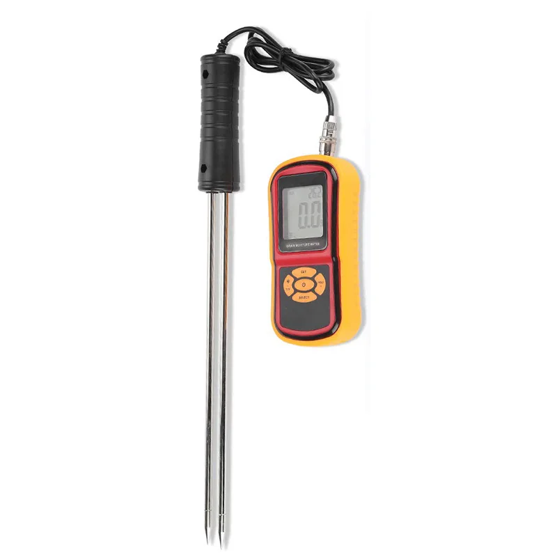 

GM640 Food Moisture Meter with Probe Needle Corn Wheat Rice Temperature Humidity Tester Monitor