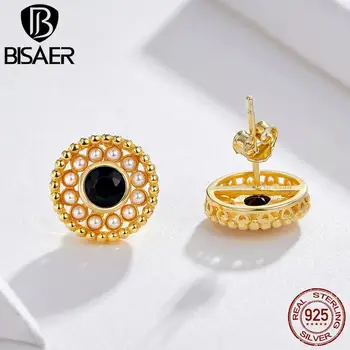 Bisaer Gold Color 925 Sterling Silver Bohemian Pearl Stud Earrings For Women Jewelry Fashion European Earrings Jewelry HVE080
Bisaer Gold Color 925 Sterling Silver Bohemian Pearl Stud Earrings For Women Jewelry Fashion European Earrings Jewelry HVE080