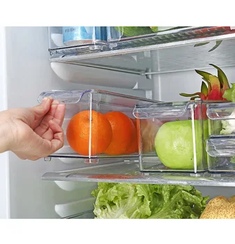 Plastic Kitchen Pantry Cabinet Refrigerator Freezer Food Storage Bins with Handles Transparent 2019ing 
Plastic Kitchen Pantry Cabinet Refrigerator Freezer Food Storage Bins with Handles Transparent 2019ing