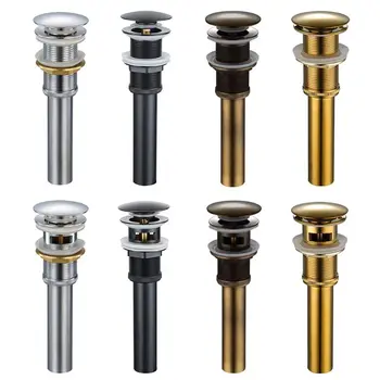 Brass Bathroom Basin Sink Pop-up Drain with/without Overflow Sink Waste Drainer 449C
Brass Bathroom Basin Sink Pop-up Drain with/without Overflow Sink Waste Drainer 449C