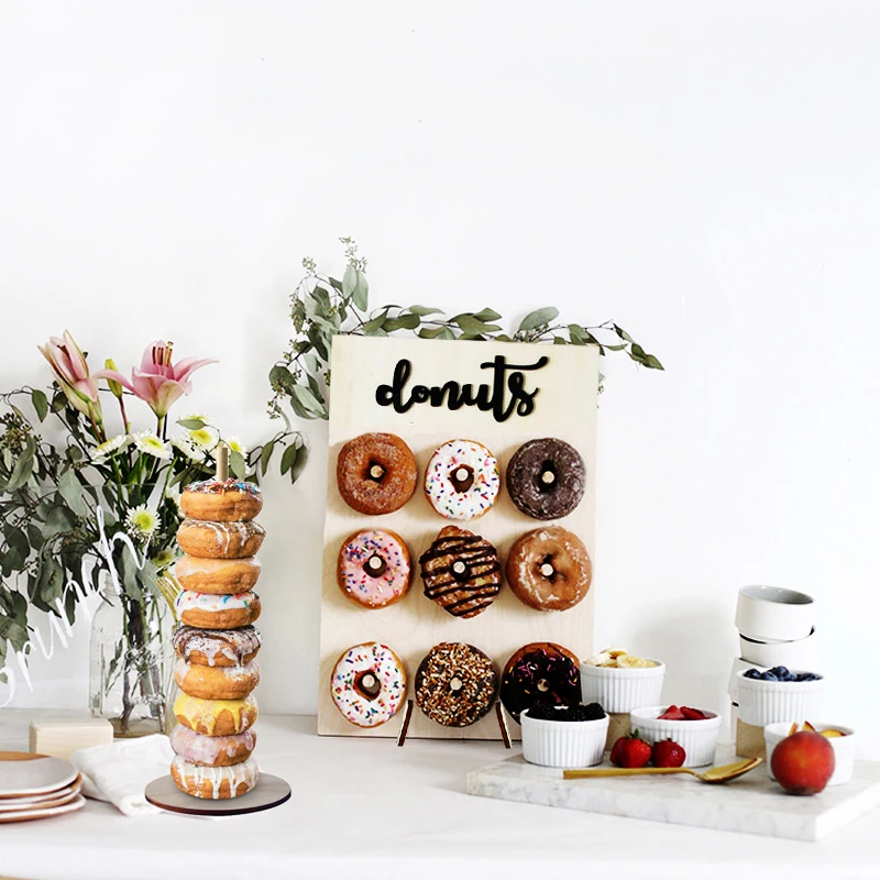 Wedding Decoration Wooden Donuts Wall Display Holder Donut Stand for Baby Shower Birthday Party Decoration Christmas Decor
Wedding Decoration Wooden Donuts Wall Display Holder Donut Stand for Baby Shower Birthday Party Decoration Christmas Decor