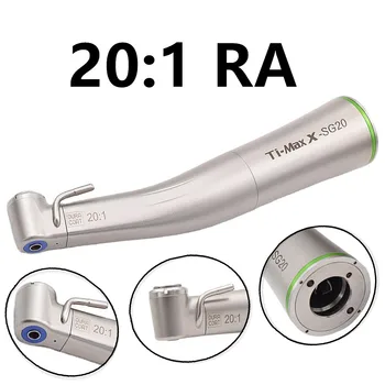 20:1 contra angle Low Speed handpiece Ti Max XSG20 Push Button Head for RA dental diamond burs
20:1 contra angle Low Speed handpiece Ti Max XSG20 Push Button Head for RA dental diamond burs