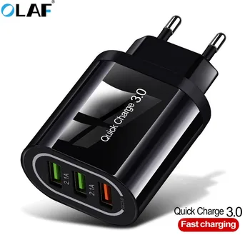 5V 3A Fast Charging USB Charger Quick Charge 3.0 QC 3.0 Adapter 3 USB Mobile Phone Wall Charger For Apple iPhone Samsung Xiaomi
5V 3A Fast Charging USB Charger Quick Charge 3.0 QC 3.0 Adapter 3 USB Mobile Phone Wall Charger For Apple iPhone Samsung Xiaomi