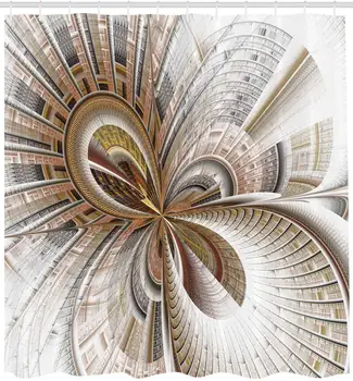 Steampunk Shower Curtain Abstract Fractal Artwork of Fantastic Curved and Bent Shapes and Lines Design Cloth Fabric Bathroom
Steampunk Shower Curtain Abstract Fractal Artwork of Fantastic Curved and Bent Shapes and Lines Design Cloth Fabric Bathroom