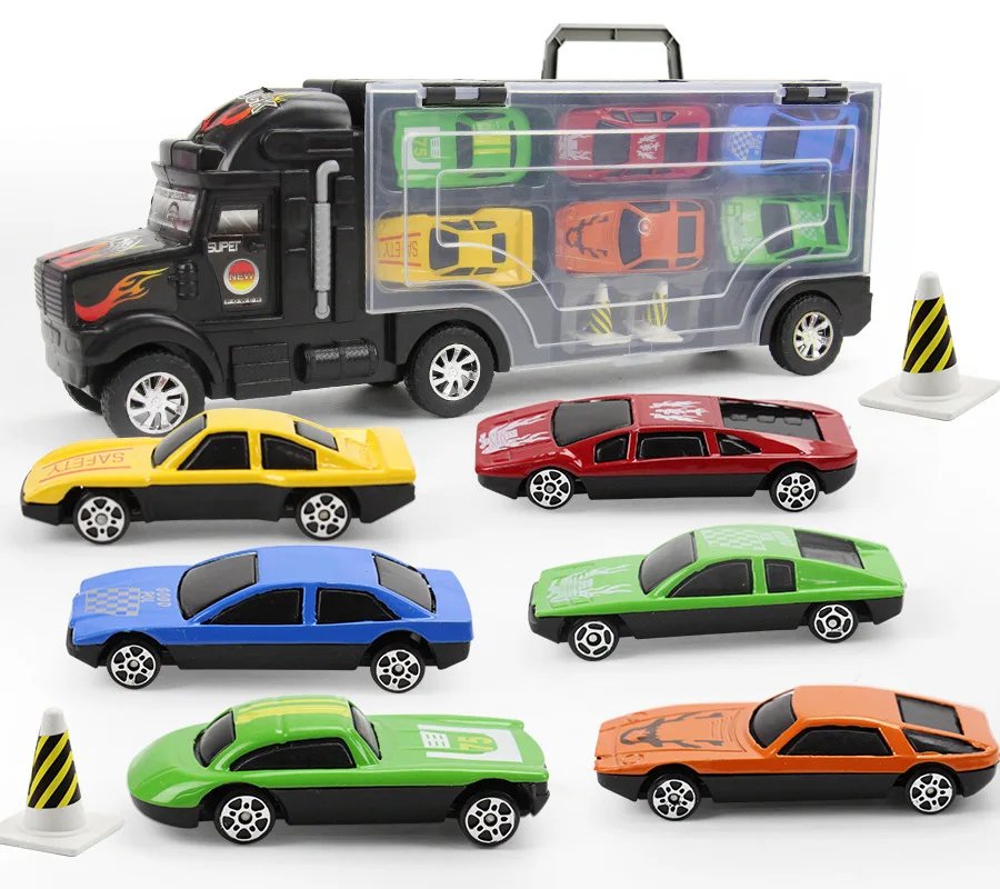 Micro for Children Model Container Model Car Toy Car with 6 of Metal Car Boy Toy
Micro for Children Model Container Model Car Toy Car with 6 of Metal Car Boy Toy