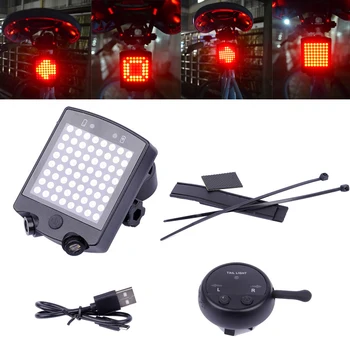 Bike Wireless Remote 64 LED Bicycle Rear Taillight USB Rechargeable Bike Cycling Safety Warning Turn Signals Light Bike Lamp MTB
Bike Wireless Remote 64 LED Bicycle Rear Taillight USB Rechargeable Bike Cycling Safety Warning Turn Signals Light Bike Lamp MTB