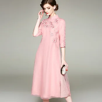 2020 traditional chinese style dress loose clothing for women red green pink color plus size 4XL 5XL
2020 traditional chinese style dress loose clothing for women red green pink color plus size 4XL 5XL