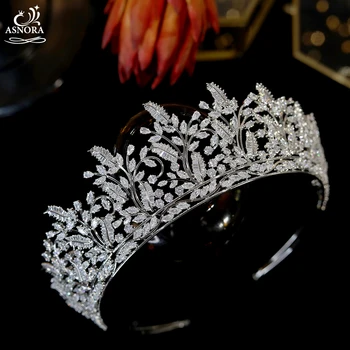 ASNORA New Flash Baroque Zirconia Crystal Leaf Crown Exquisite Luxury Headdress Bridal Wedding Hair Accessories A01013
ASNORA New Flash Baroque Zirconia Crystal Leaf Crown Exquisite Luxury Headdress Bridal Wedding Hair Accessories A01013
