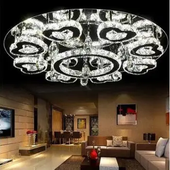 New line cutting lamp LED living room lamp crystal lamp luxury atmosphere round ceiling lamp modern minimalist
New line cutting lamp LED living room lamp crystal lamp luxury atmosphere round ceiling lamp modern minimalist