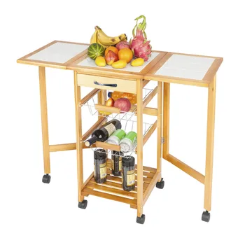 Smart Compact Design Portable Rolling Drop Leaf Kitchen Storage Trolley Cart Island Pull-Out Iron Basket Home Kitchen Furniture
Smart Compact Design Portable Rolling Drop Leaf Kitchen Storage Trolley Cart Island Pull-Out Iron Basket Home Kitchen Furniture