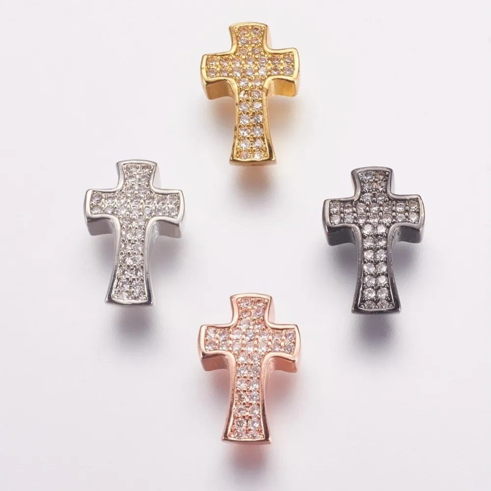 10pcs Brass Micro Pave Cubic Zirconia Cross Beads Mixed Color for jewelry making DIY Bracelet Necklace Decor Accessories
10pcs Brass Micro Pave Cubic Zirconia Cross Beads Mixed Color for jewelry making DIY Bracelet Necklace Decor Accessories