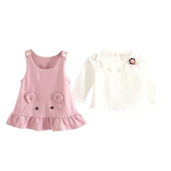 DFXD Baby Girl Spring Clothes Set Newborn Outfit Long Sleeve T-shirt+Caroon Ruffles Vest Dress 2pc Cotton Clothing Sets 1-3T
DFXD Baby Girl Spring Clothes Set Newborn Outfit Long Sleeve T-shirt+Caroon Ruffles Vest Dress 2pc Cotton Clothing Sets 1-3T