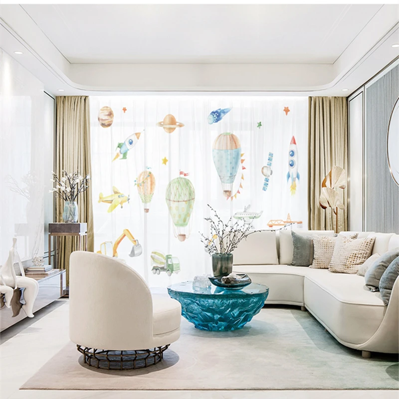 Custom Chiffon Curtain Window Drape for Nursery Kids Children Living Room Plain Hot Balloon Rocket Khaki Gray Brown Pink Blue
Custom Chiffon Curtain Window Drape for Nursery Kids Children Living Room Plain Hot Balloon Rocket Khaki Gray Brown Pink Blue