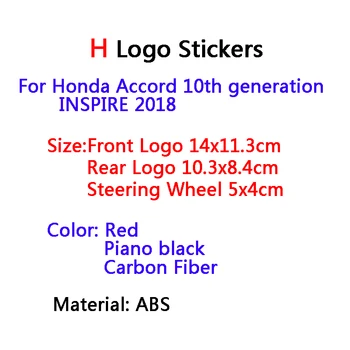 Car Front Grille ABS Carbon Fiber Emblem Badge Trunk Logo For Honda Accord 10th generation INSPIRE Decoration Accessories
Car Front Grille ABS Carbon Fiber Emblem Badge Trunk Logo For Honda Accord 10th generation INSPIRE Decoration Accessories