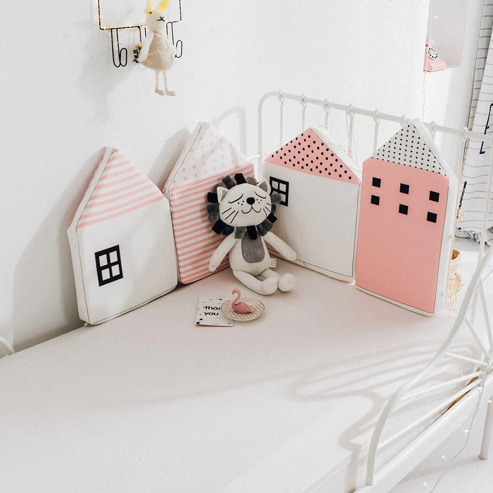 4Pcs Baby Bed Bumper INS Little House Pattern Crib Protection Infant Cotton Cot Soft Cradle Guard Safe Baby Bed Child Room Decor
4Pcs Baby Bed Bumper INS Little House Pattern Crib Protection Infant Cotton Cot Soft Cradle Guard Safe Baby Bed Child Room Decor