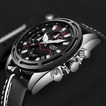 2019 LIGE Fashion Mens Watches Top Brand Luxury Sport Quartz Watch Men Leather Waterproof Military Chronograph Relogio Masculino
2019 LIGE Fashion Mens Watches Top Brand Luxury Sport Quartz Watch Men Leather Waterproof Military Chronograph Relogio Masculino