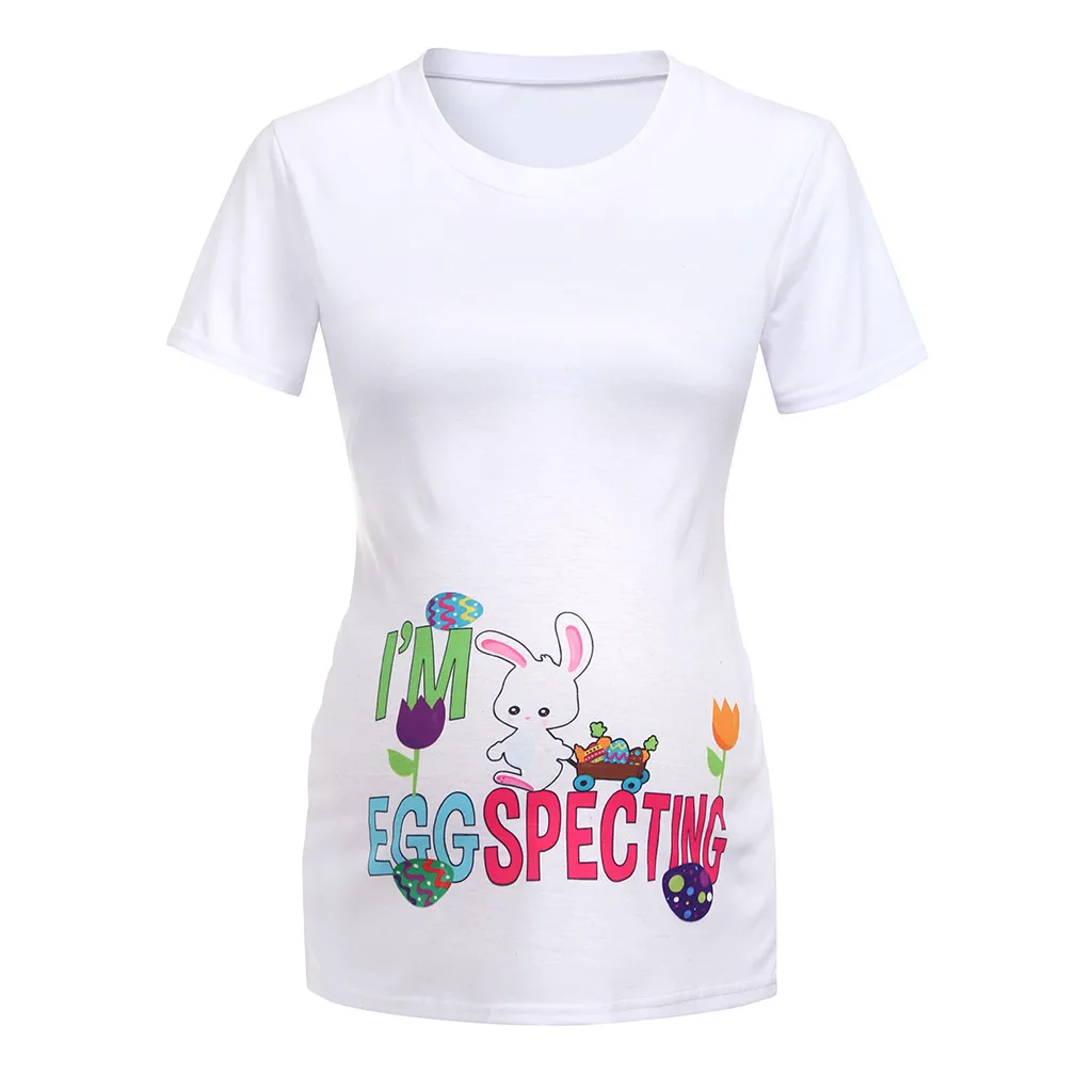 SAGACE Women T-shirt Short Sleeve Women's Maternity Baby Letter Bunny Rabbit print T-Shirt Top Tee T-shirt Pregnancy Clothes
SAGACE Women T-shirt Short Sleeve Women's Maternity Baby Letter Bunny Rabbit print T-Shirt Top Tee T-shirt Pregnancy Clothes