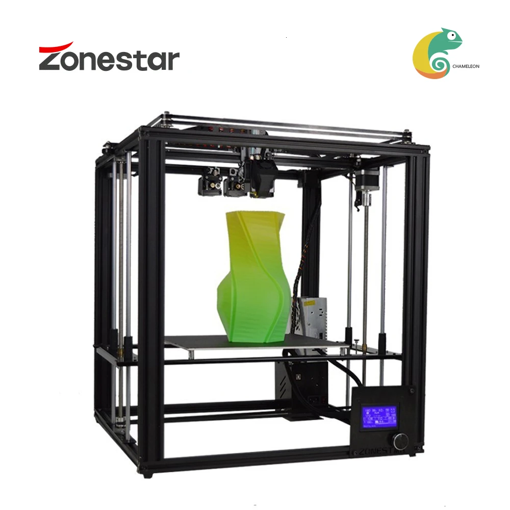 

ZONESTAR Z9 Triple Three Extruder 3-IN-1-OUT Auto Mix Color Large Size Metal Stable Frame Optional Laser 3D Printer DIY Kit