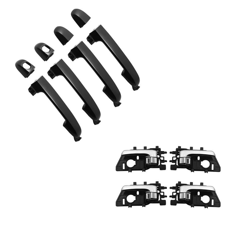 

8PCS BLACK EXTERIOR CHROME INEER DOOR HANDLE for KIA Forte Sedan 10-13; Hatchback 11-13 Koup 10-13; Cerato 09-13 82651-1M020