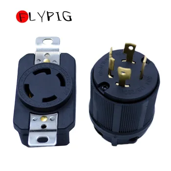 For L14-30P Generator RV Plug Generator Receptacle Socket Male Female Receptacle Tool Kits AC 125V-250V 30A 4 Pin NEMA L14-30
For L14-30P Generator RV Plug Generator Receptacle Socket Male Female Receptacle Tool Kits AC 125V-250V 30A 4 Pin NEMA L14-30