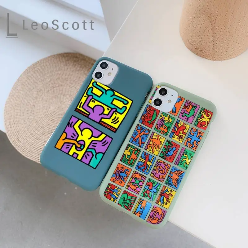 Fashion Keith Haring art abstract Phone Case Candy Color for iPhone 6 7 8 11 12 s mini pro X XS XR MAX Plus
Fashion Keith Haring art abstract Phone Case Candy Color for iPhone 6 7 8 11 12 s mini pro X XS XR MAX Plus
