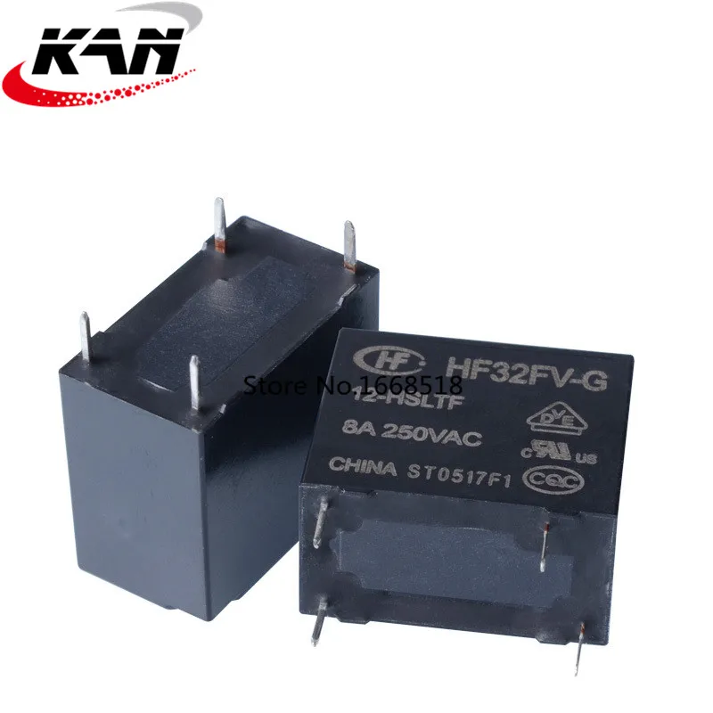 20 шт. Hongfa HF32FV-G-12-HSLTF 12 В постоянного тока чувствительный набор нормально открытых 4-контактных 8A250VAC реле
20 шт. Hongfa HF32FV-G-12-HSLTF 12 В постоянного тока чувствительный набор нормально открытых 4-контактных 8A250VAC реле