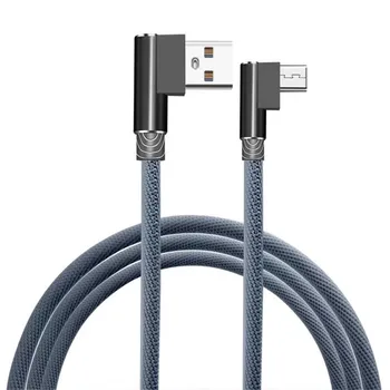 L Shape Connector Micro USB Cable Data Sync Faster Charger Cable For Samsung Galaxy S7 Angle Black Nylon Braid Data Transfer
L Shape Connector Micro USB Cable Data Sync Faster Charger Cable For Samsung Galaxy S7 Angle Black Nylon Braid Data Transfer