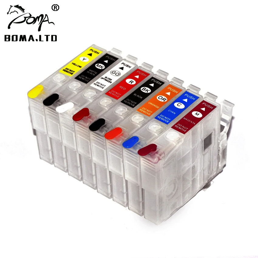 BOMA.LTD Oceania 8Color P405 SC-P405 For Epson Refillable Ink Cartridge ARC Chip T3120 T3121 T3122 T3123 T3124 T3127 T3128 T3129
BOMA.LTD Oceania 8Color P405 SC-P405 For Epson Refillable Ink Cartridge ARC Chip T3120 T3121 T3122 T3123 T3124 T3127 T3128 T3129