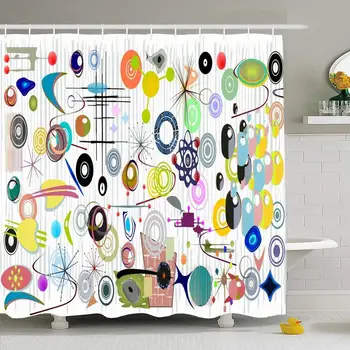 Shower Curtain Set with Hooks 60x72 Design Green Circle 1970S Seventies Pattern Elements Black for Designing 70S Retro Abstract
Shower Curtain Set with Hooks 60x72 Design Green Circle 1970S Seventies Pattern Elements Black for Designing 70S Retro Abstract