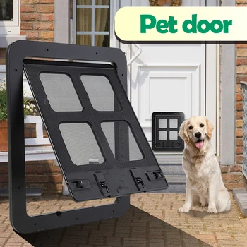 Fashion Pet Dog Door Anti-mosquito Screen Door Pet Gate Door Kit Cat Dogs Flap Doors Lockable Gate Way for Dogs Cats
Fashion Pet Dog Door Anti-mosquito Screen Door Pet Gate Door Kit Cat Dogs Flap Doors Lockable Gate Way for Dogs Cats