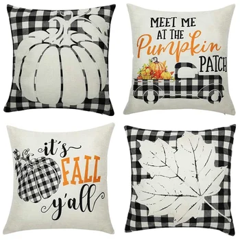Thanksgiving Throw Pillow Covers Fall Leaves Pumpkin Pillow Case Pillow Cushion Cover for Autumn Decoration
Thanksgiving Throw Pillow Covers Fall Leaves Pumpkin Pillow Case Pillow Cushion Cover for Autumn Decoration