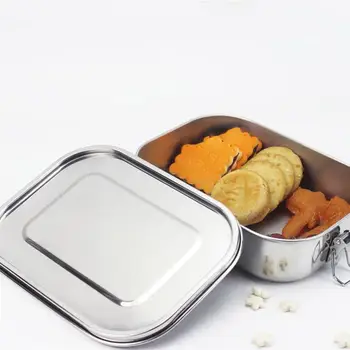 2pcs Stainless Steel Lunch Box Rectangular Snack Box Fast Food Box Container for Home School Camping (Single Layer with Buckle)
2pcs Stainless Steel Lunch Box Rectangular Snack Box Fast Food Box Container for Home School Camping (Single Layer with Buckle)