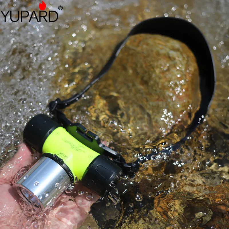 

YUPARD Underwater 1000 Lumen XM-L XML T6 Headlamp bright LED Waterproof 60m Swimming Diving Headlight Dive Head Light Torch Lamp