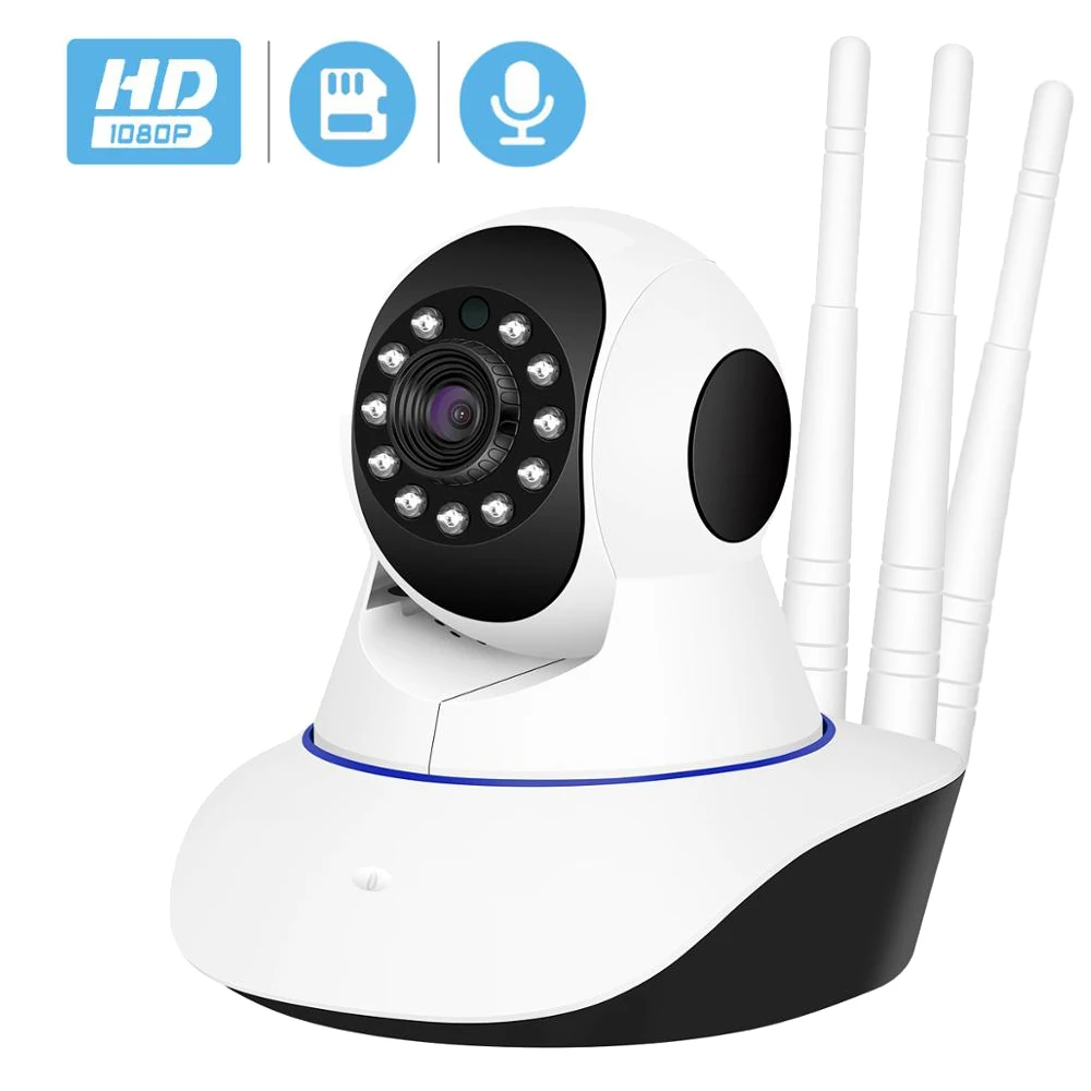 Беспроводная ip-камера 1080P WiFi сетевая камера безопасности с ночным видением аудио