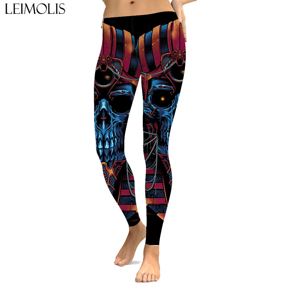 LEIMOLIS Gothic Mechanics Pharaoh skull print push up leggings plus size women fitness workout punk high waist spandex leggins 
LEIMOLIS Gothic Mechanics Pharaoh skull print push up leggings plus size women fitness workout punk high waist spandex leggins