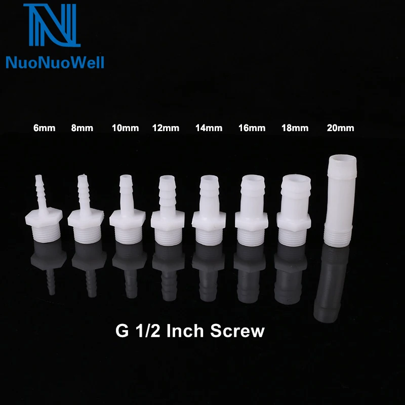 NuoNuoWell 10cs-Pack G1/2''x4/6/8/10/12//14/16/18mm Reduce Connectors Soft Pipe Joint Plastic Water Pipe Adapter Aquarium
NuoNuoWell 10cs-Pack G1/2''x4/6/8/10/12//14/16/18mm Reduce Connectors Soft Pipe Joint Plastic Water Pipe Adapter Aquarium