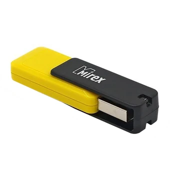 

Flash drive Mirex CITY YELLOW, 32 GB, USB2.0, read up to 25 Mb / s, write up to 15 Mb / s, yellow 2891047