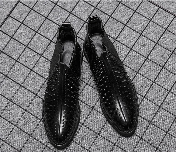 Mens New Style slip-on dress Boots Fashion mens low heel ankle Boot Genuine Leather Breathable Martin boots for men
Mens New Style slip-on dress Boots Fashion mens low heel ankle Boot Genuine Leather Breathable Martin boots for men