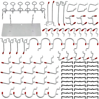 86 Piece Pegboard Hooks Organizer Assortment with Metal Hooks,Pegboard Bins and Peg Locks
86 Piece Pegboard Hooks Organizer Assortment with Metal Hooks,Pegboard Bins and Peg Locks