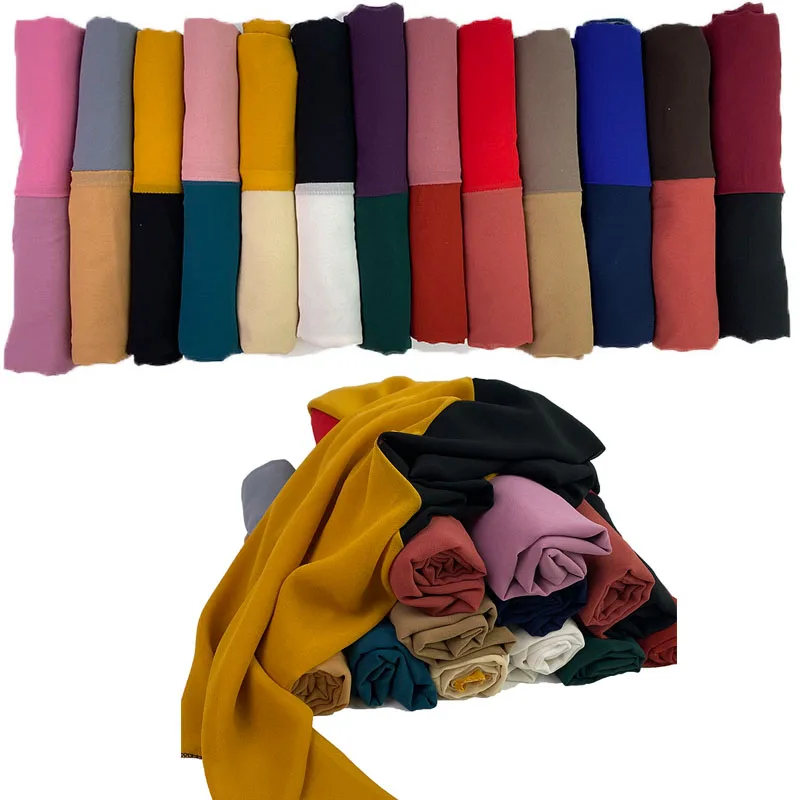 Hb6c4691da4c44e239f9a5e45a8b022b5e Two Color Chiffon Hijab Two Color Chiffon Hijab