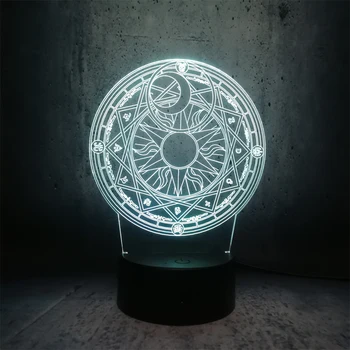 Magical Girl Magic array 3D Lamp USB Multicolor Night Light LED RGB Lighting Bulb Luminaria Kid toy night lamp for children room
Magical Girl Magic array 3D Lamp USB Multicolor Night Light LED RGB Lighting Bulb Luminaria Kid toy night lamp for children room