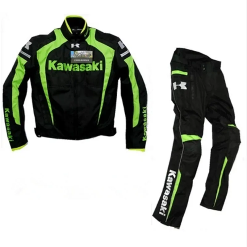 Wholesale Motocross For Kawasaki Team suit Oxford motorcycle racing jackets + pants Windproof warm suit With protective gear
Wholesale Motocross For Kawasaki Team suit Oxford motorcycle racing jackets + pants Windproof warm suit With protective gear