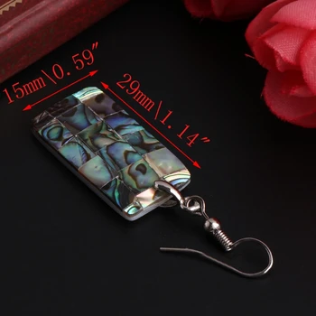 29x15mm Rectangle Shape Colorful Natural Abalone Shell Swings Dangle Earrings
29x15mm Rectangle Shape Colorful Natural Abalone Shell Swings Dangle Earrings