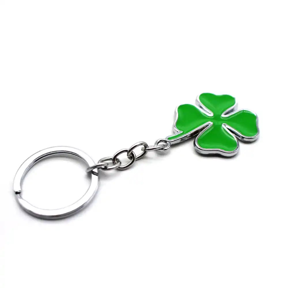 clover key chain men gift car key rings women metal keychain
