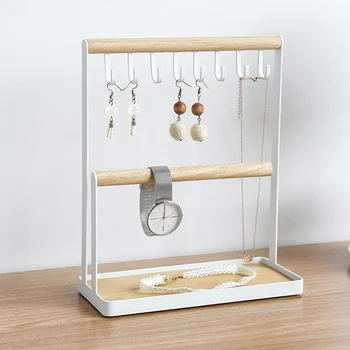 Bedroom Ring Jewelry Rack Display Stand Necklace Organizer Iron Holder Desktop Earring Storage Show With Base Home Shelf
Bedroom Ring Jewelry Rack Display Stand Necklace Organizer Iron Holder Desktop Earring Storage Show With Base Home Shelf