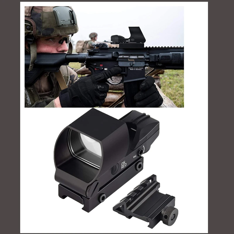 Riflescope Hunting Tactical Holographic Mirror Red Dot Scope Reflection 4 Optical Mirror Airsoft Water Gun for 22mm Rail Base
Riflescope Hunting Tactical Holographic Mirror Red Dot Scope Reflection 4 Optical Mirror Airsoft Water Gun for 22mm Rail Base