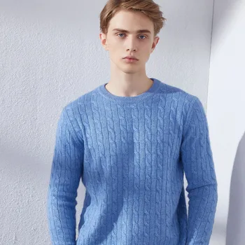 Winter Thick Oneck Sweaters for Men 100% Cashmere Knitwear Pullovers 8Colors Soft Warm Jumpers Man Clothes
Winter Thick Oneck Sweaters for Men 100% Cashmere Knitwear Pullovers 8Colors Soft Warm Jumpers Man Clothes