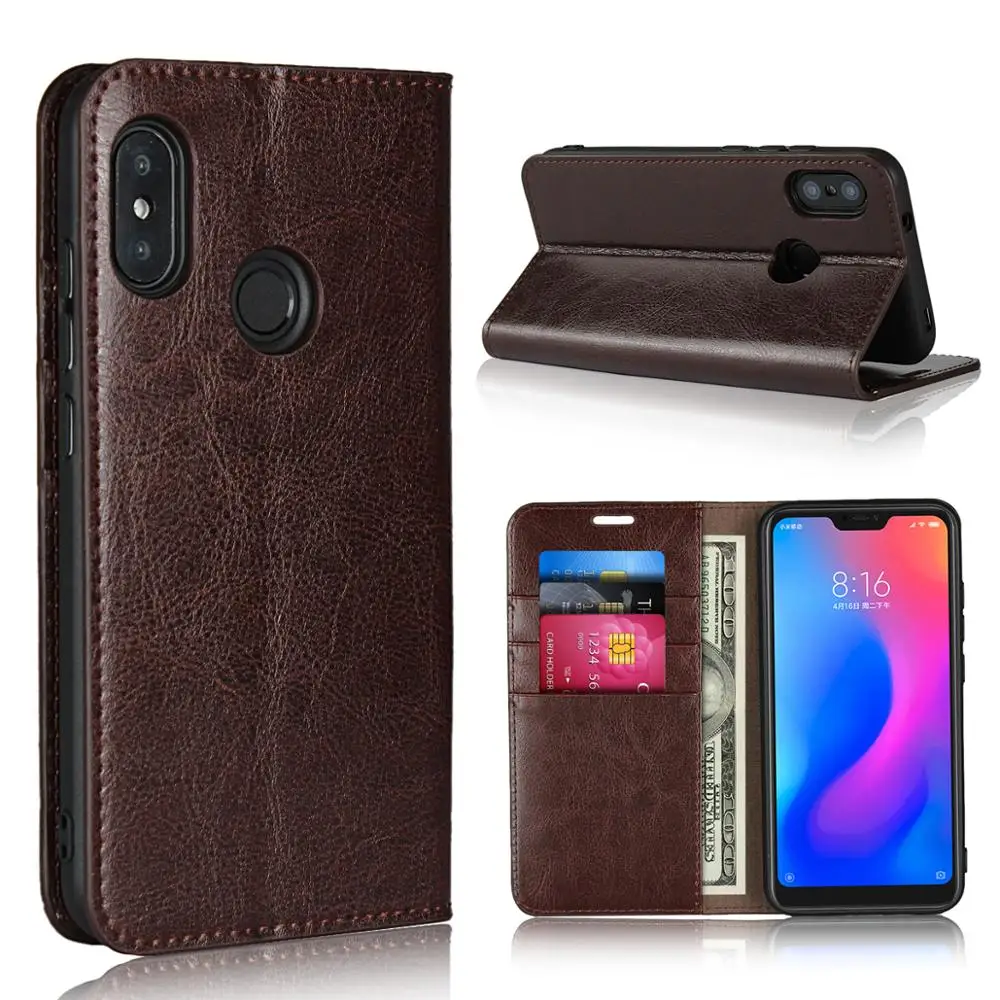 360 Natural Genuine Leather Skin Flip Wallet Book Phone Case Cover On For Xiaomi Mi A2 Lite MiA2 A2Lite 32/64/128 GB Xiomi Light
360 Natural Genuine Leather Skin Flip Wallet Book Phone Case Cover On For Xiaomi Mi A2 Lite MiA2 A2Lite 32/64/128 GB Xiomi Light