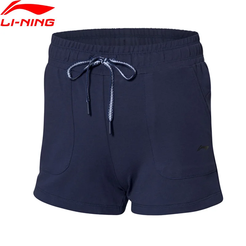(Break Code)Li-Ning Women Training Shorts 82%Cotton 15%Polyester 3%Spandex Breathable Comfort LiNing Sports AKSP056 | Спорт и
